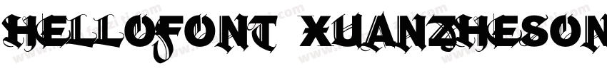 hellofont xuanzheson字体转换